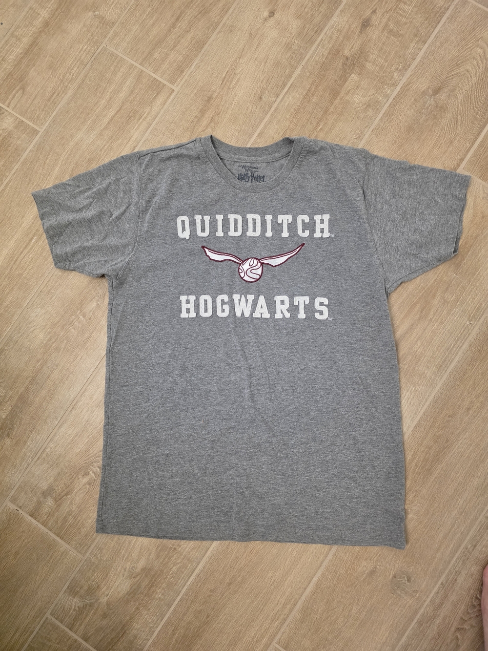 Lucky Brand Grey Quidditch Graphic Tee with Maroon Accent